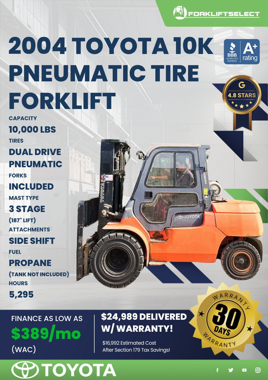 2004 Toyota 10K Pneumatic