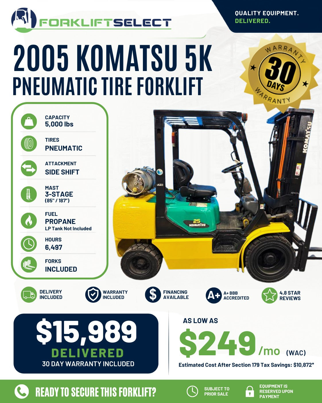 2005 Komatsu 5K Pneumatic