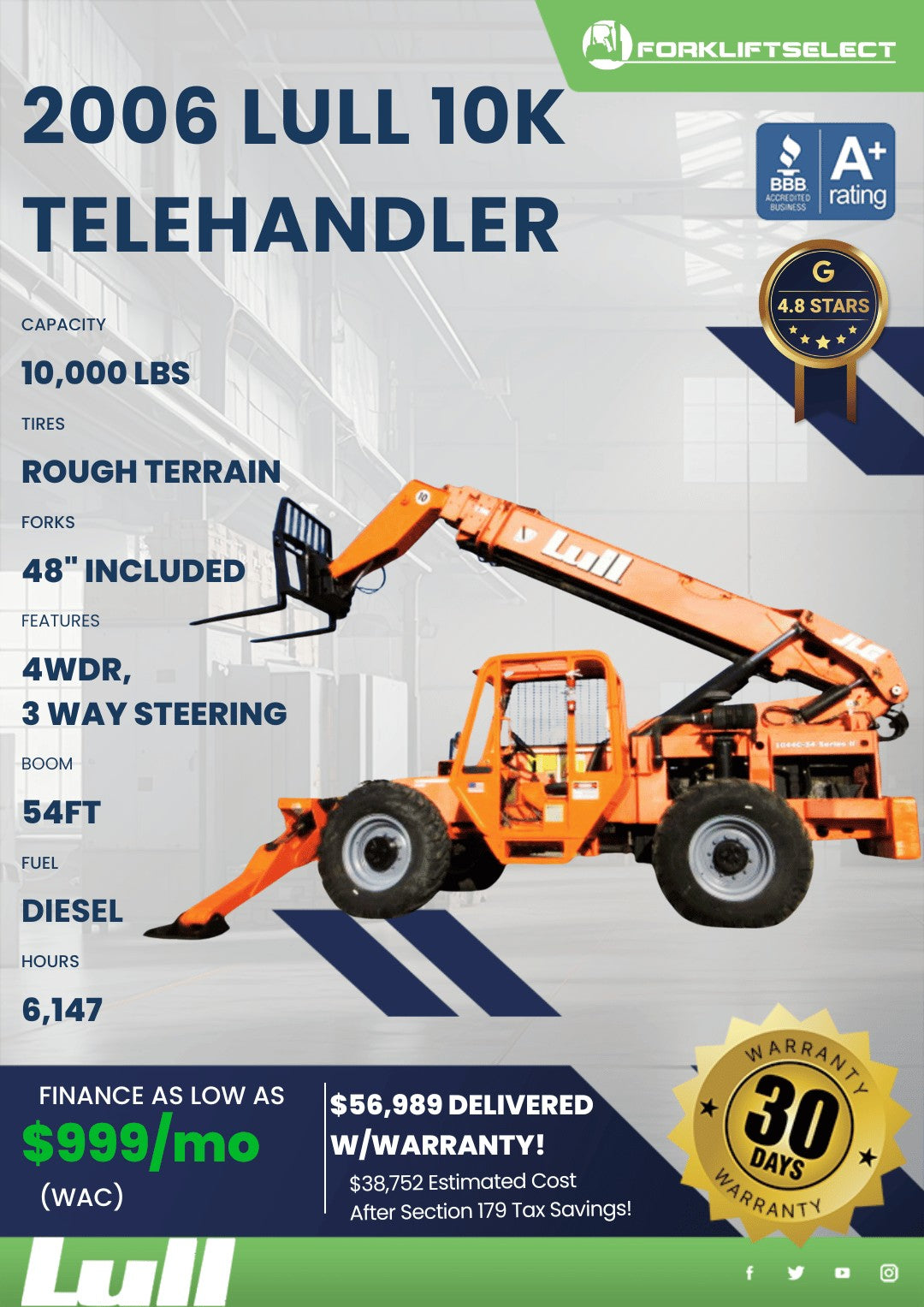 2006 Lull 10K Pneumatic