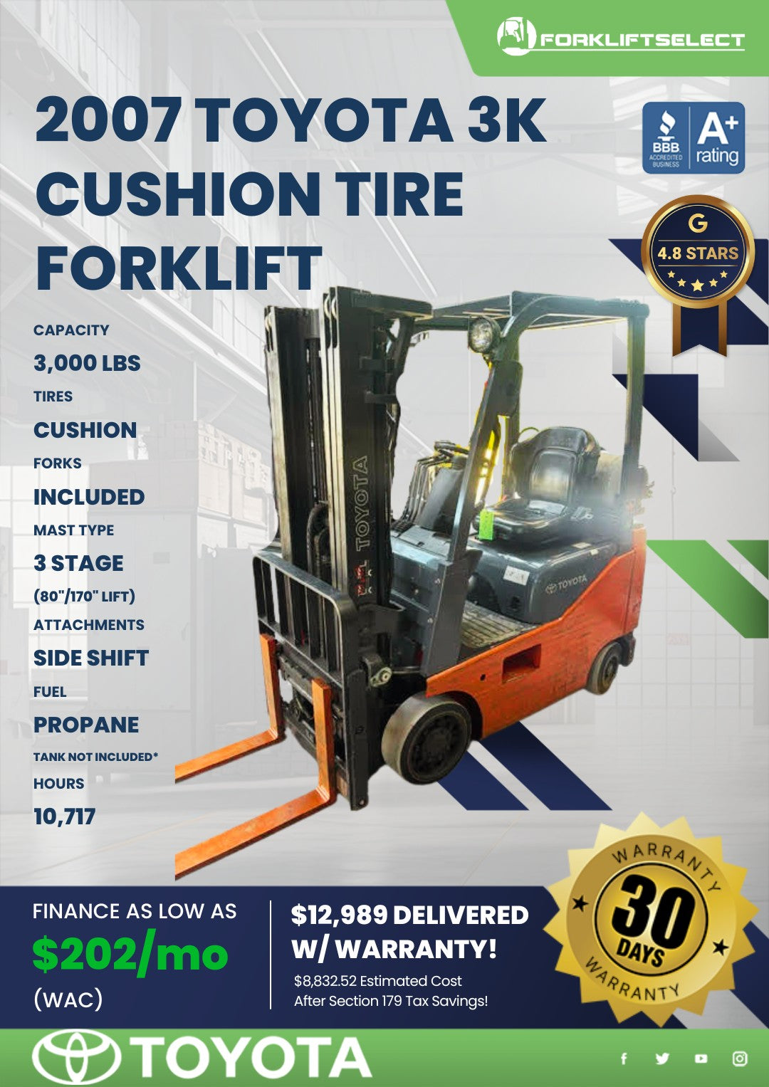 2007 Toyota 3K Cushion