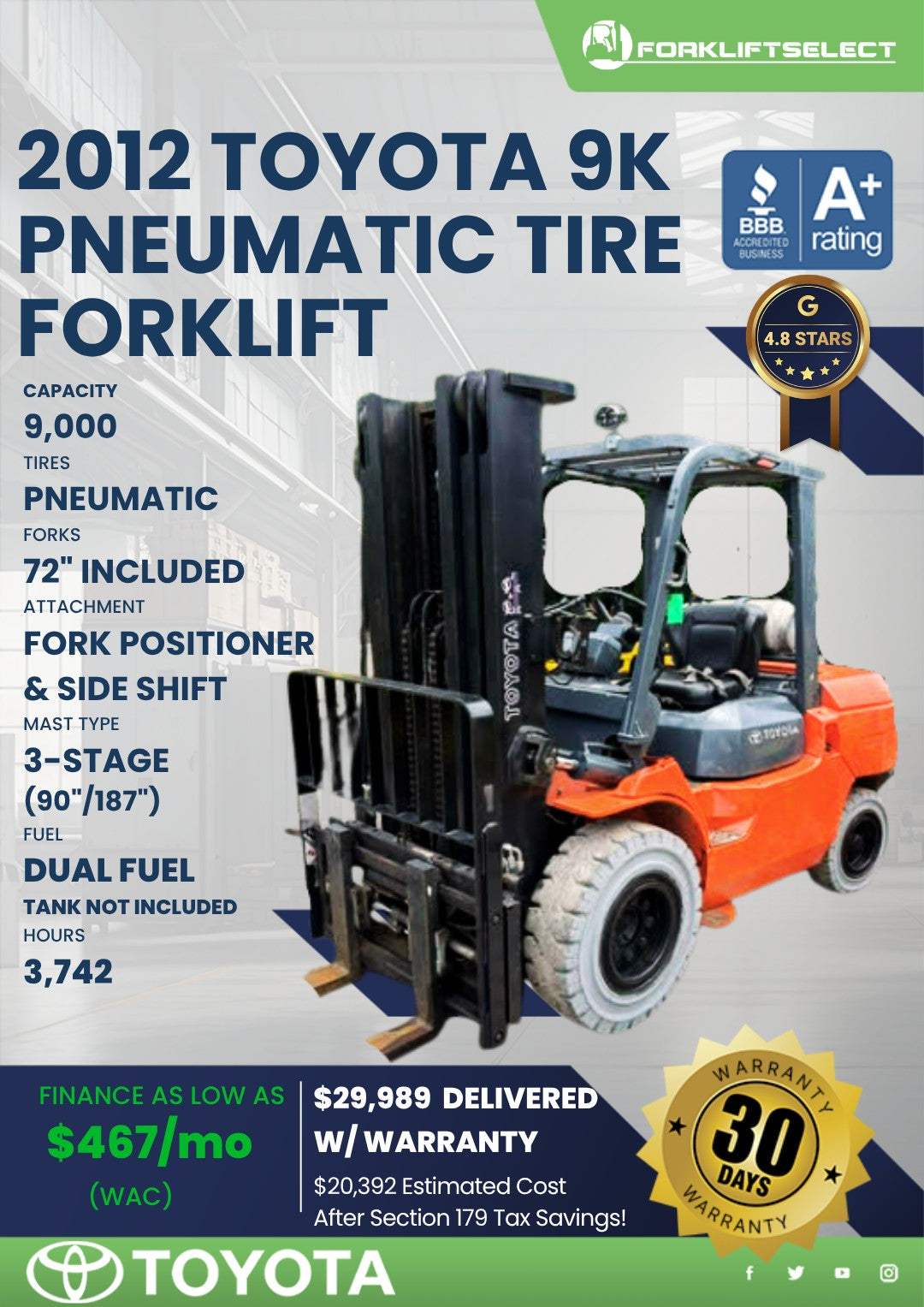 2012 Toyota 9K Pneumatic