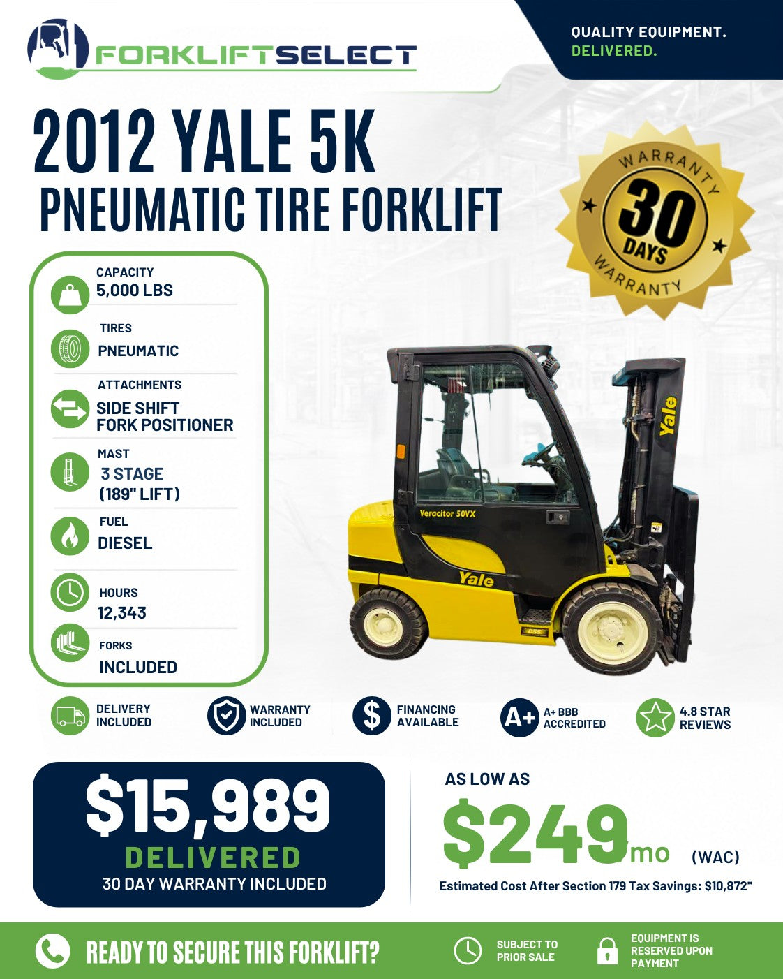 2012 Yale 5K Pneumatic