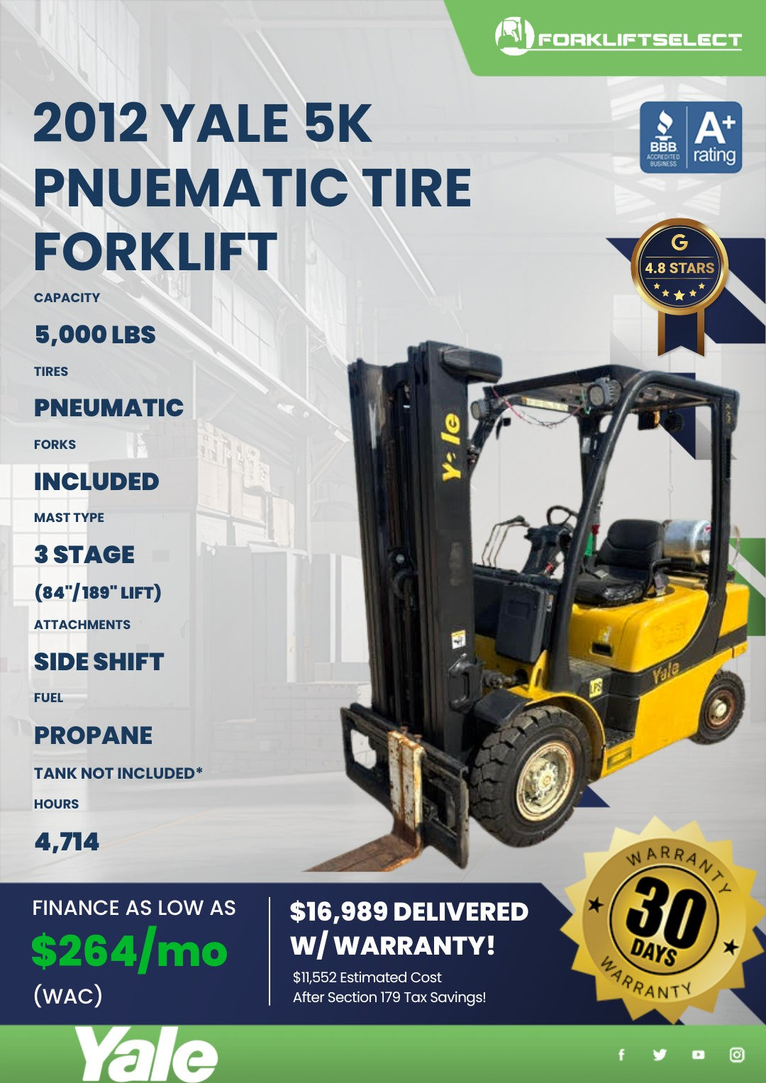 2012 Yale 5K Pneumatic