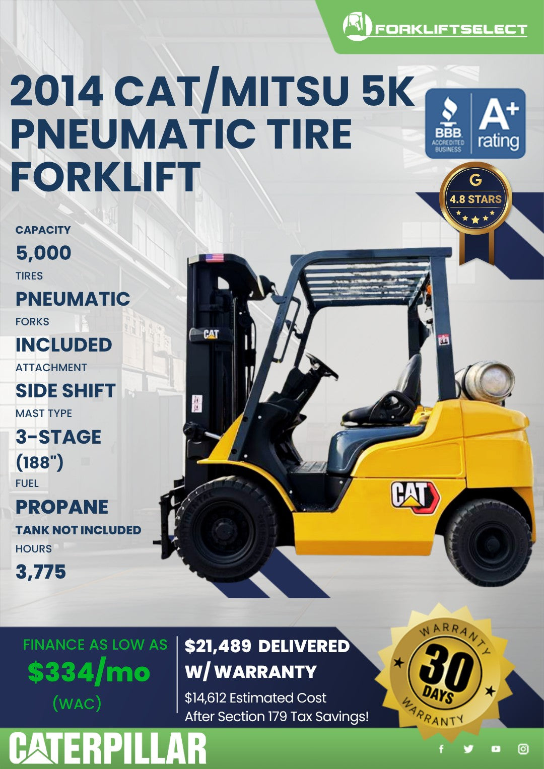 2014 Caterpillar 5K Pneumatic