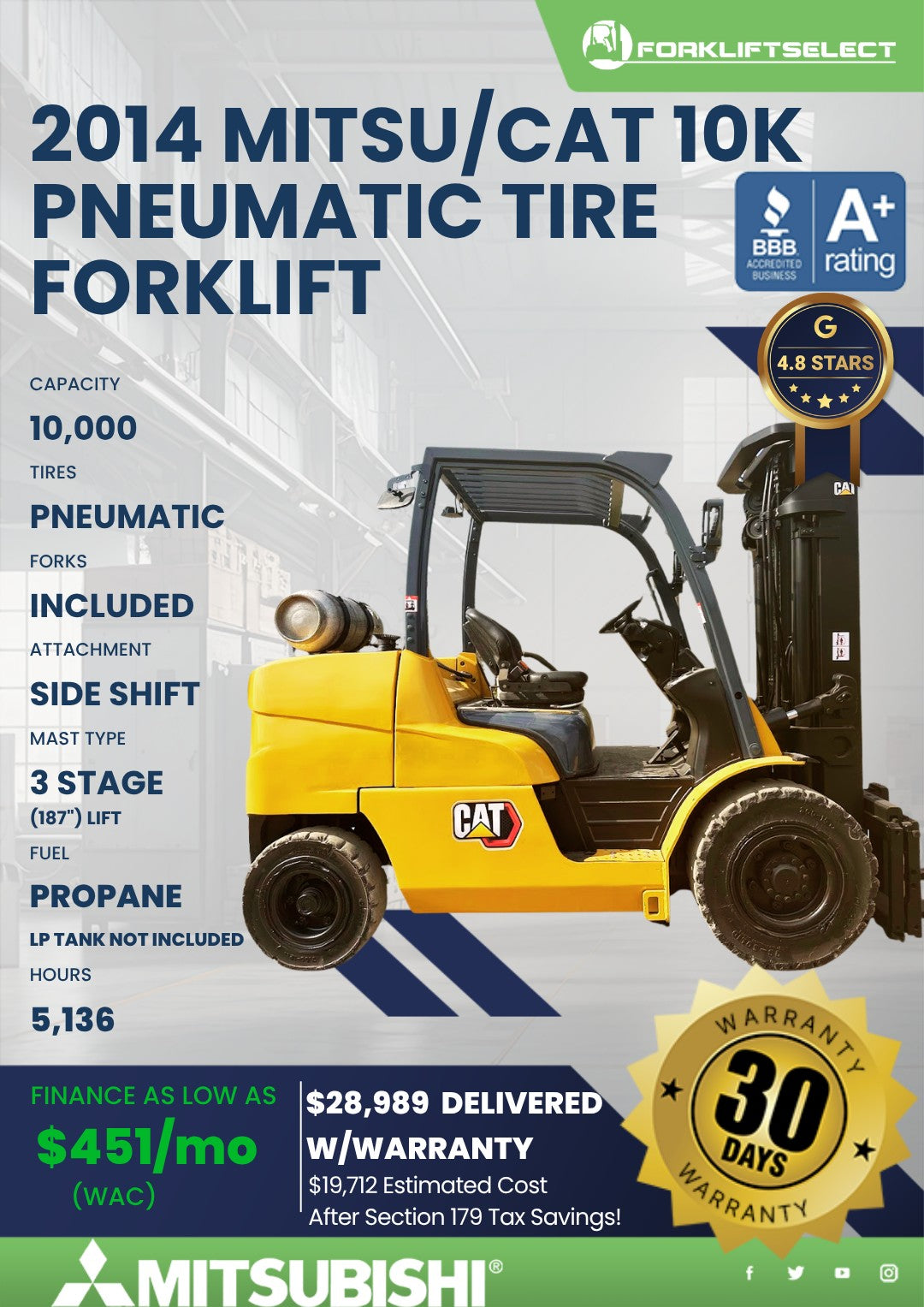 2014 Mitsubishi 10K Pneumatic