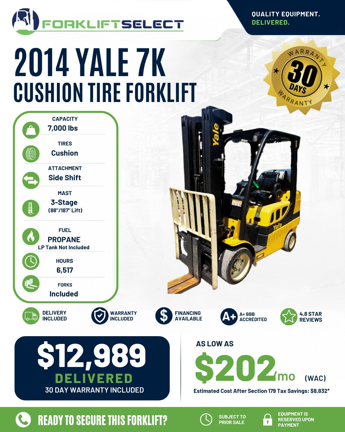 2014 Yale 7K Cushion