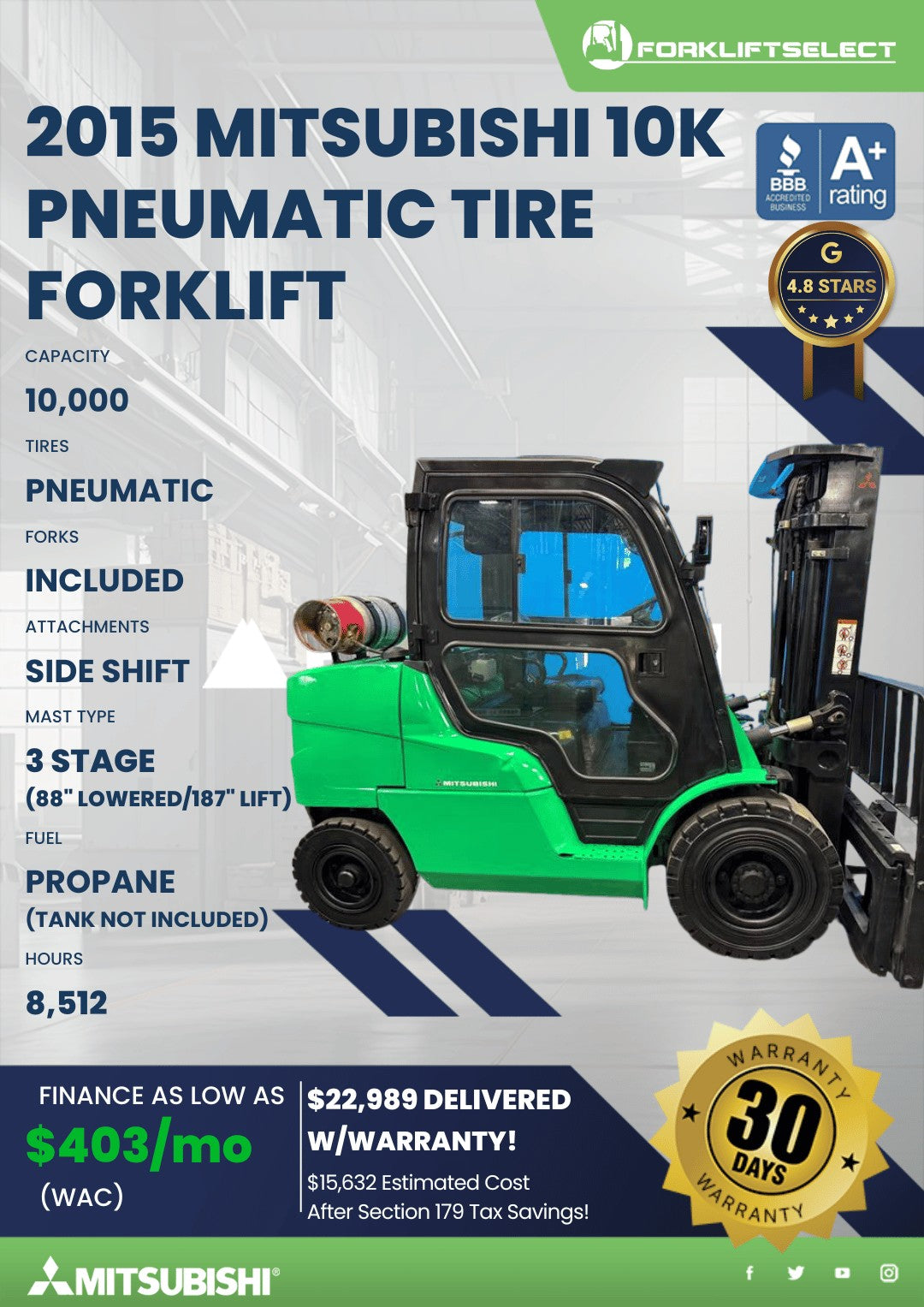 2015 Mitsubishi 10K Pneumatic