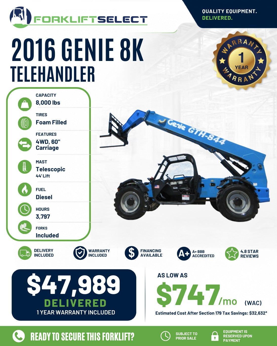 2016 Genie 8K Cushion