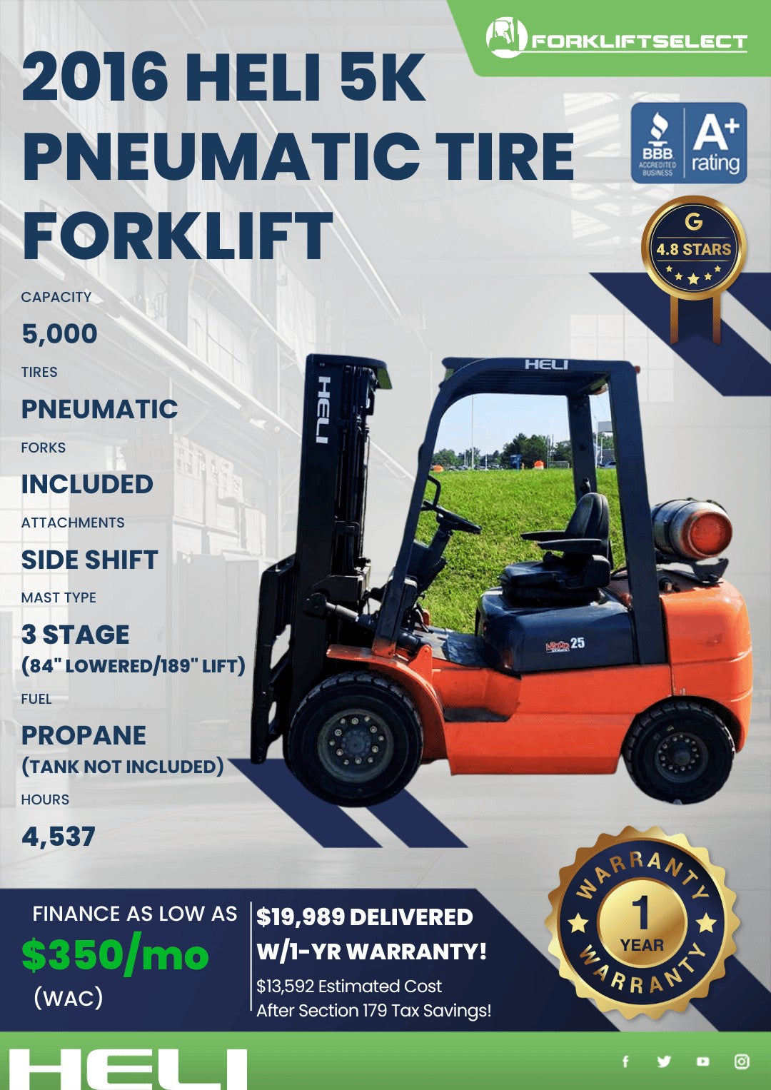 2016 HELI 5K Pneumatic