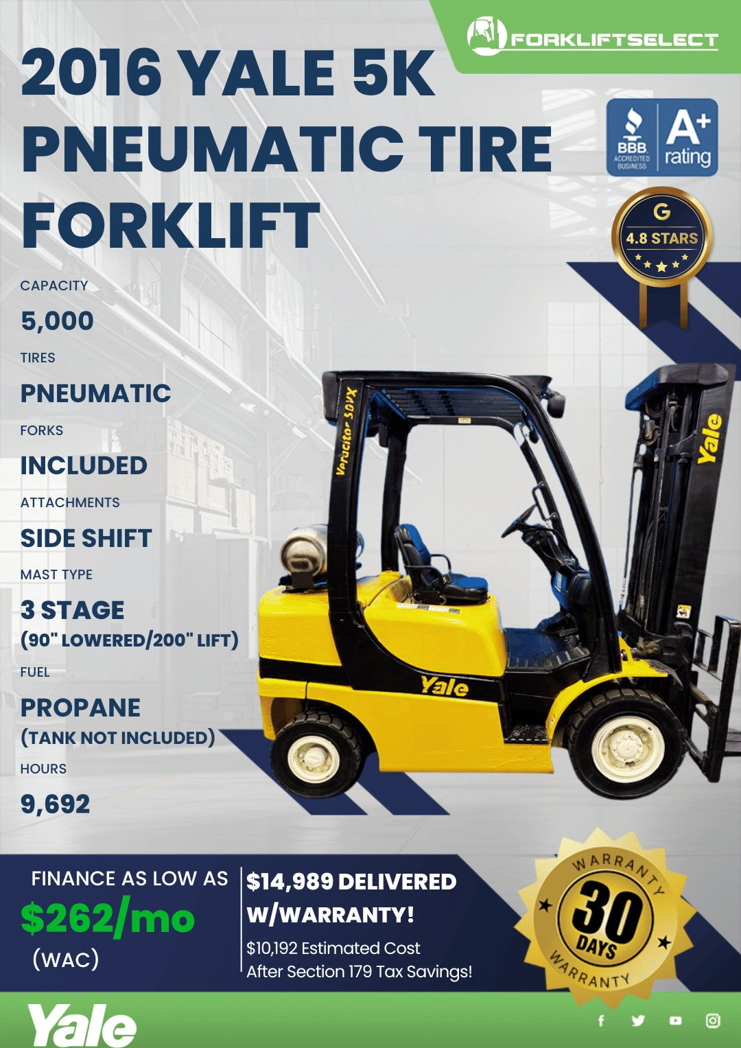 2016 Yale 5K Pneumatic