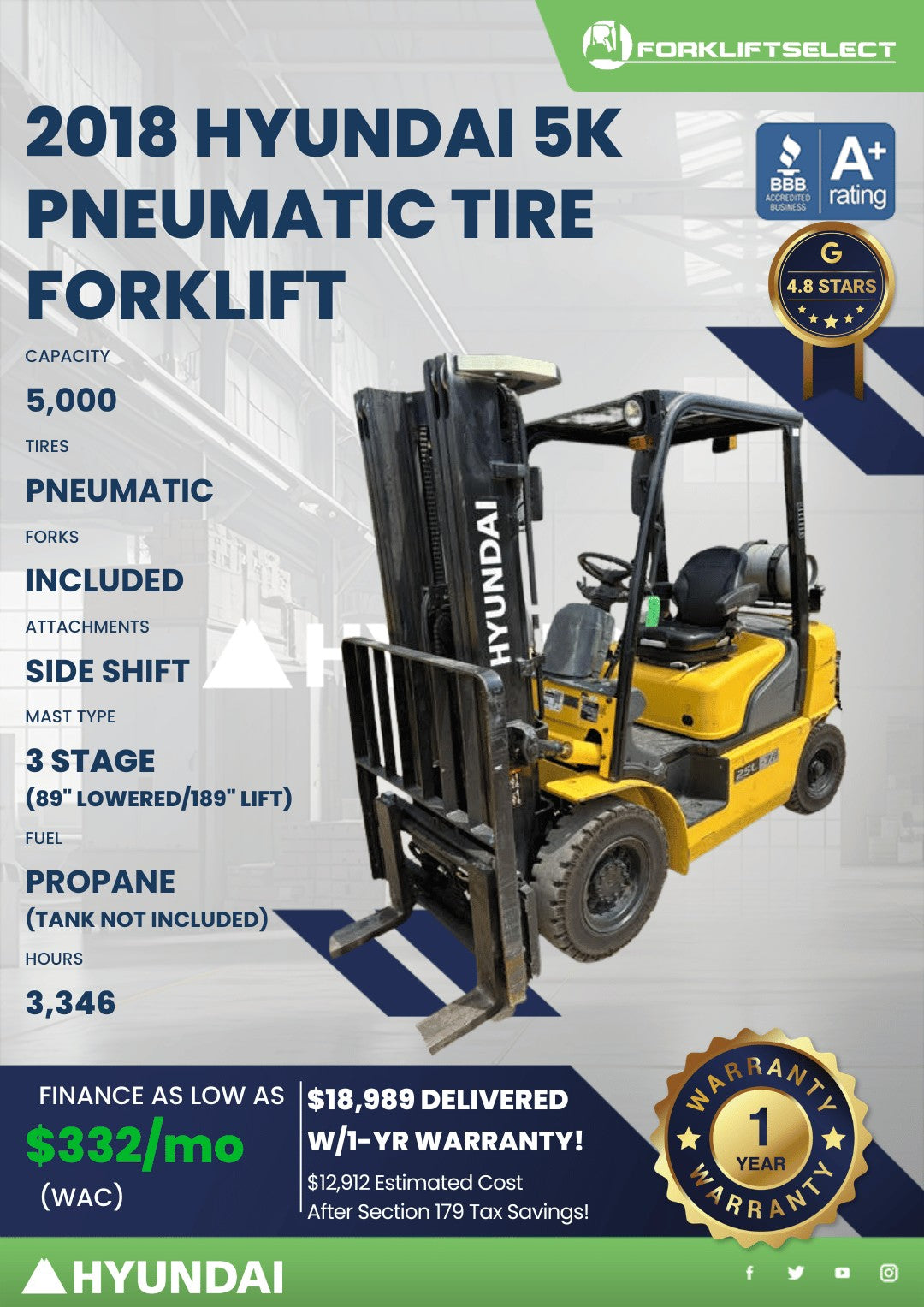 2018 Hyundai 5K Pneumatic