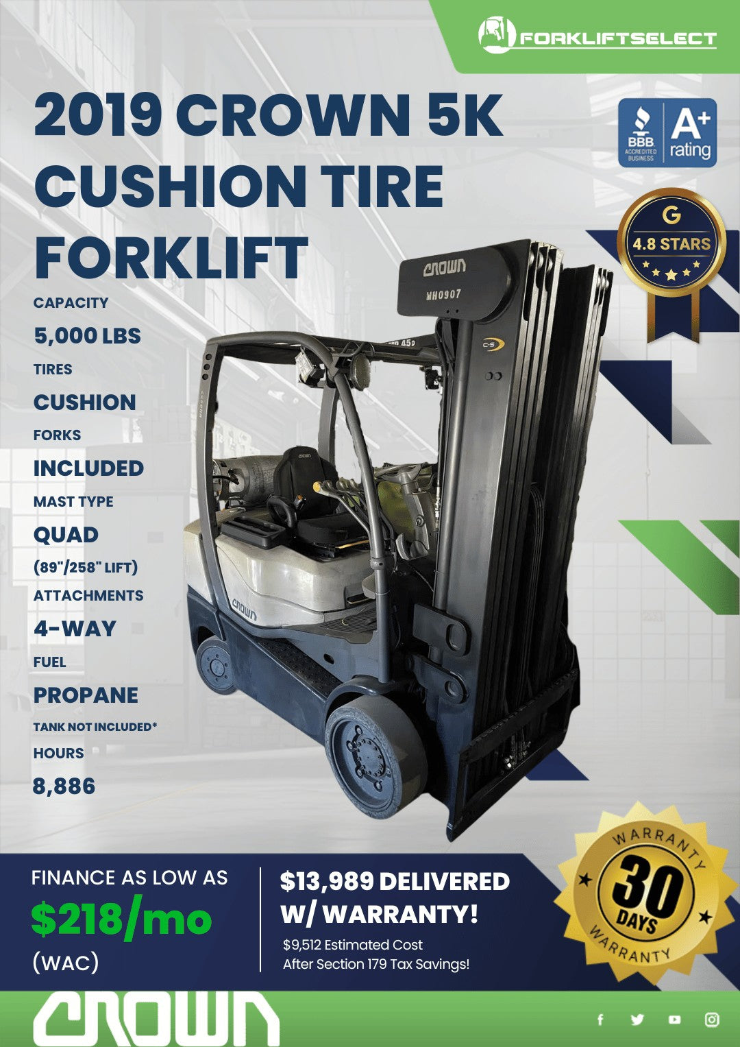 2019 Crown 5K Cushion