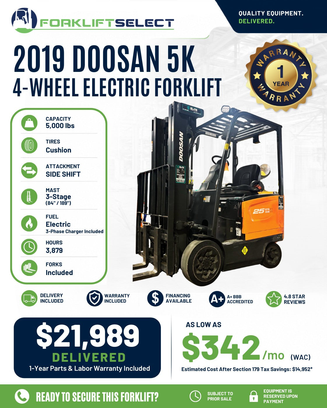 2019 Doosan 5K Cushion