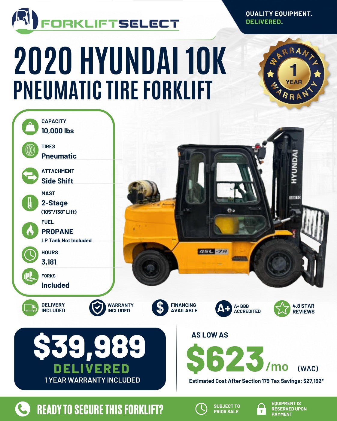 2020 Hyundai 10K Pneumatic