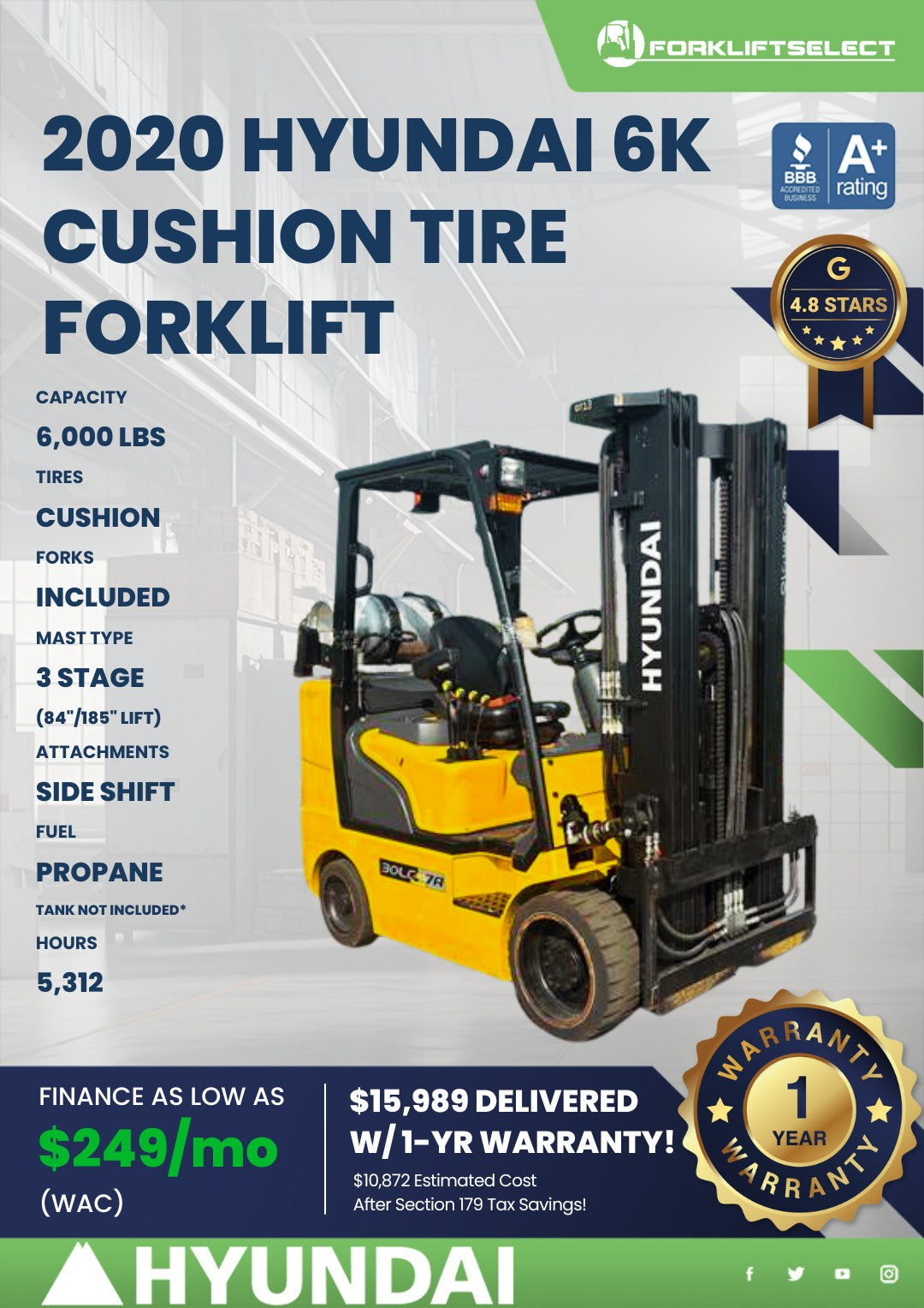 2020 Hyundai 6K Cushion