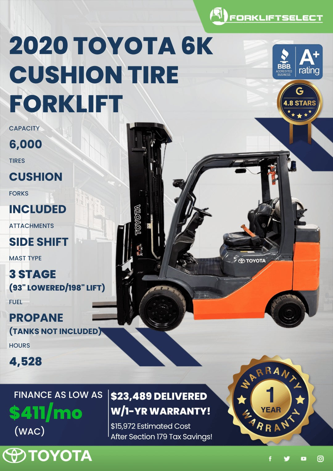 2020 Toyota 6K Cushion