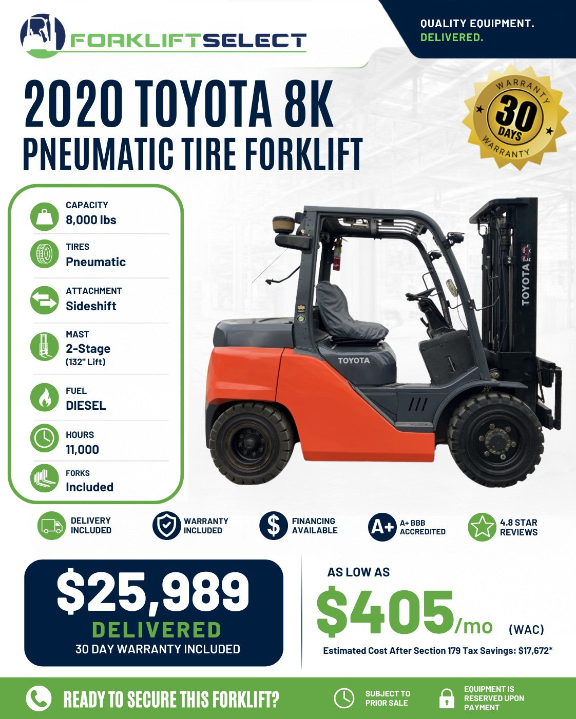 2020 Toyota 8K Pneumatic