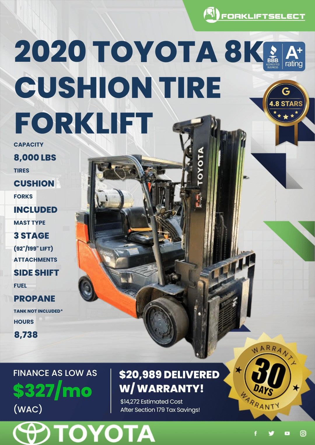 2020 Toyota 8K Cushion