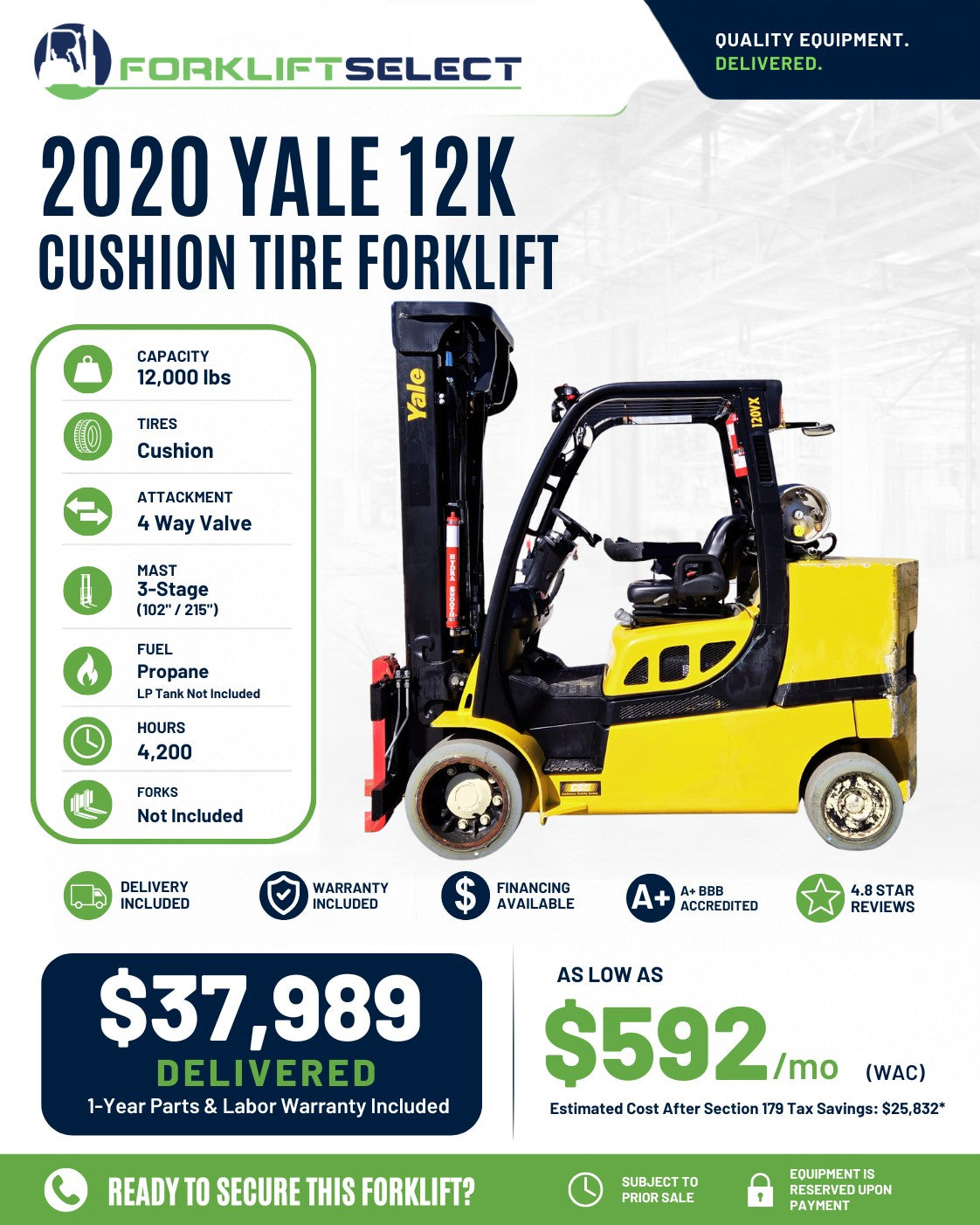 2020 Yale 12K Cushion