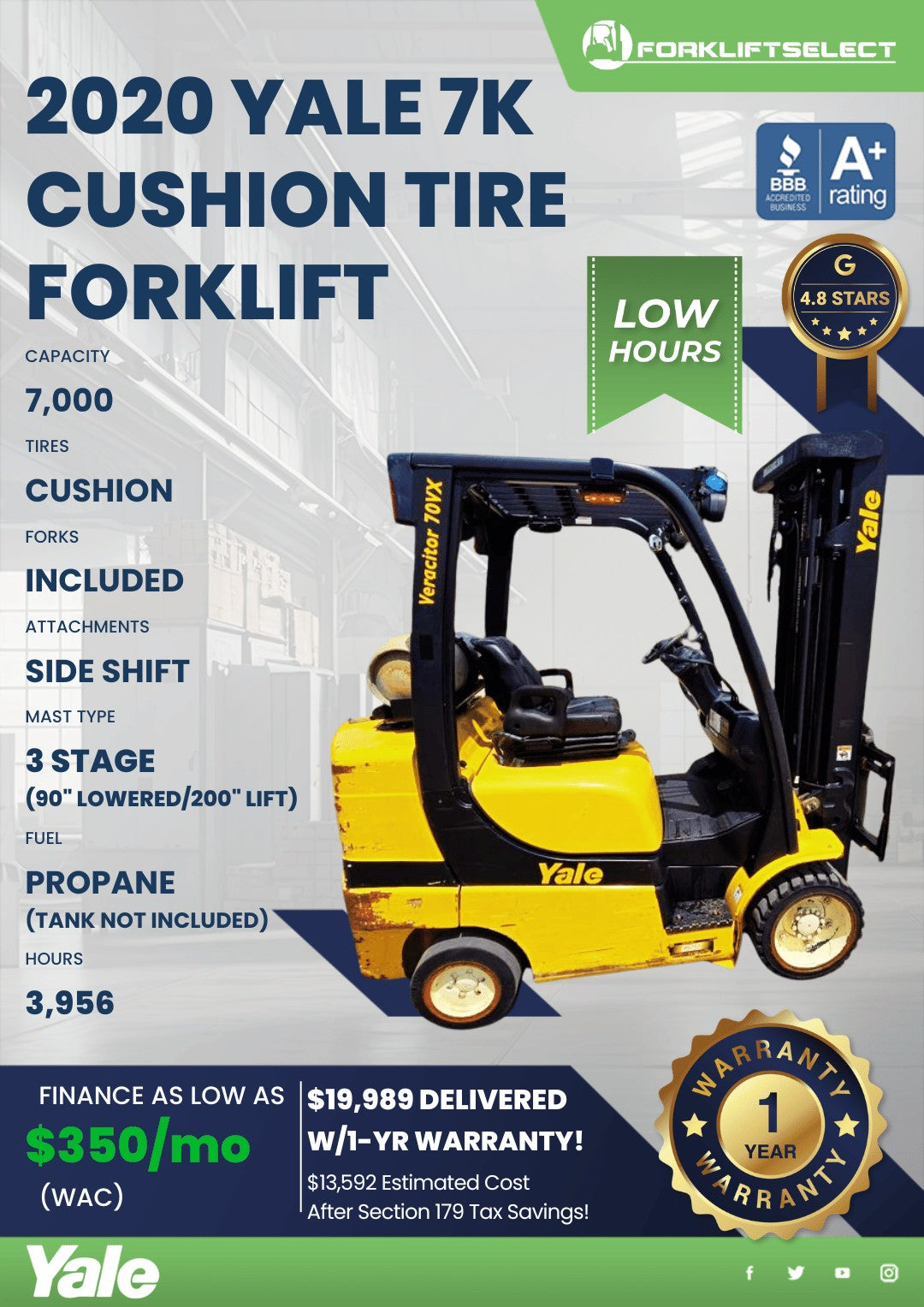 2020 Yale 7K Cushion