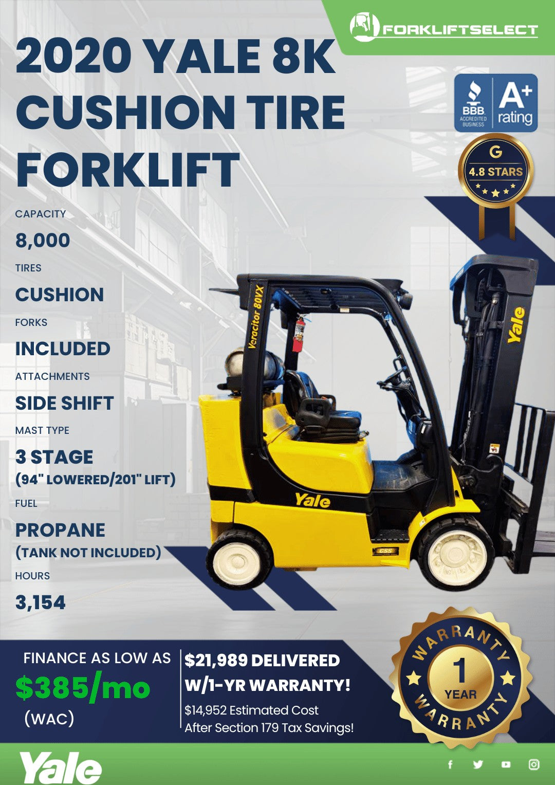 2020 Yale 8K Cushion