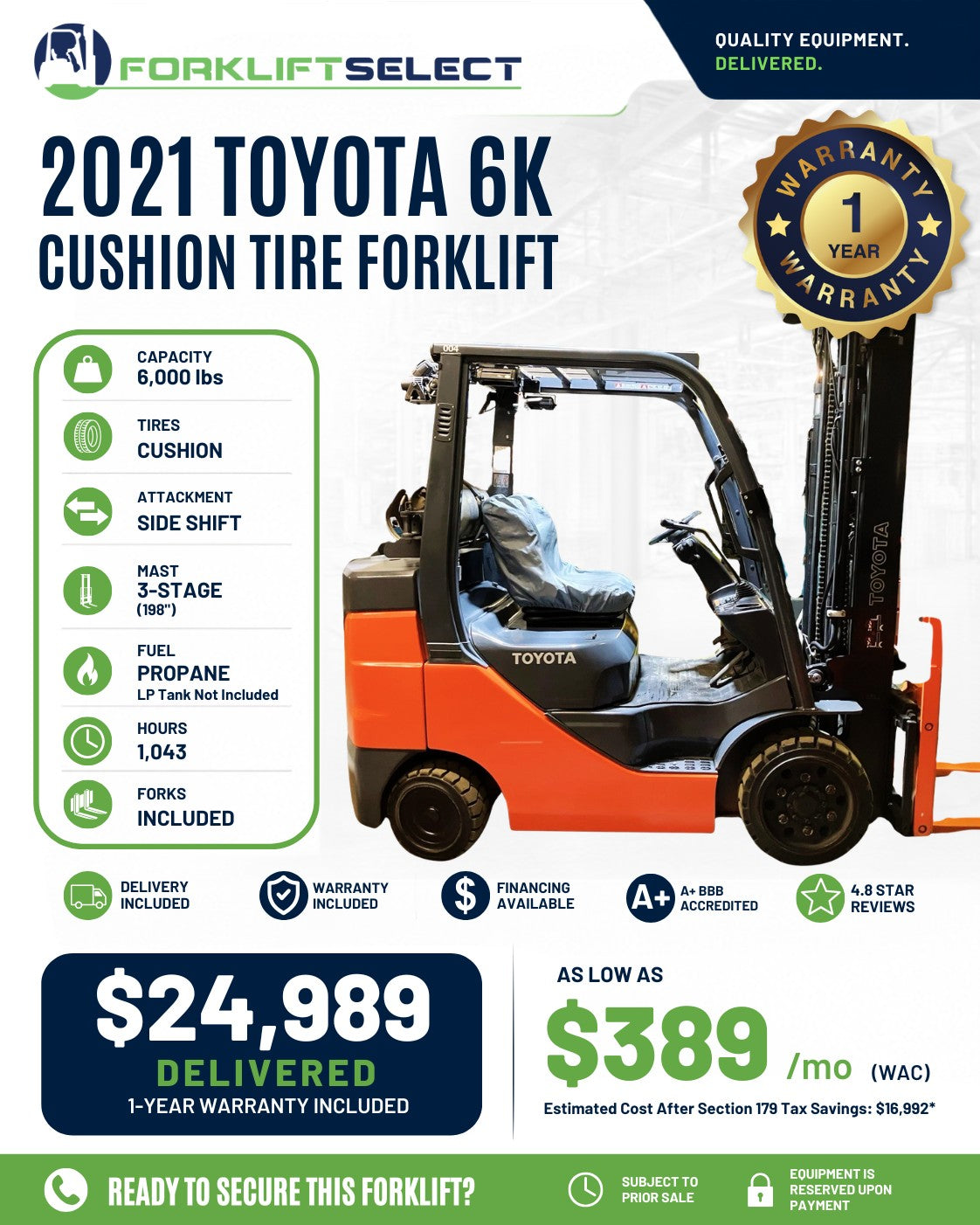 2021 Toyota 6K Cushion