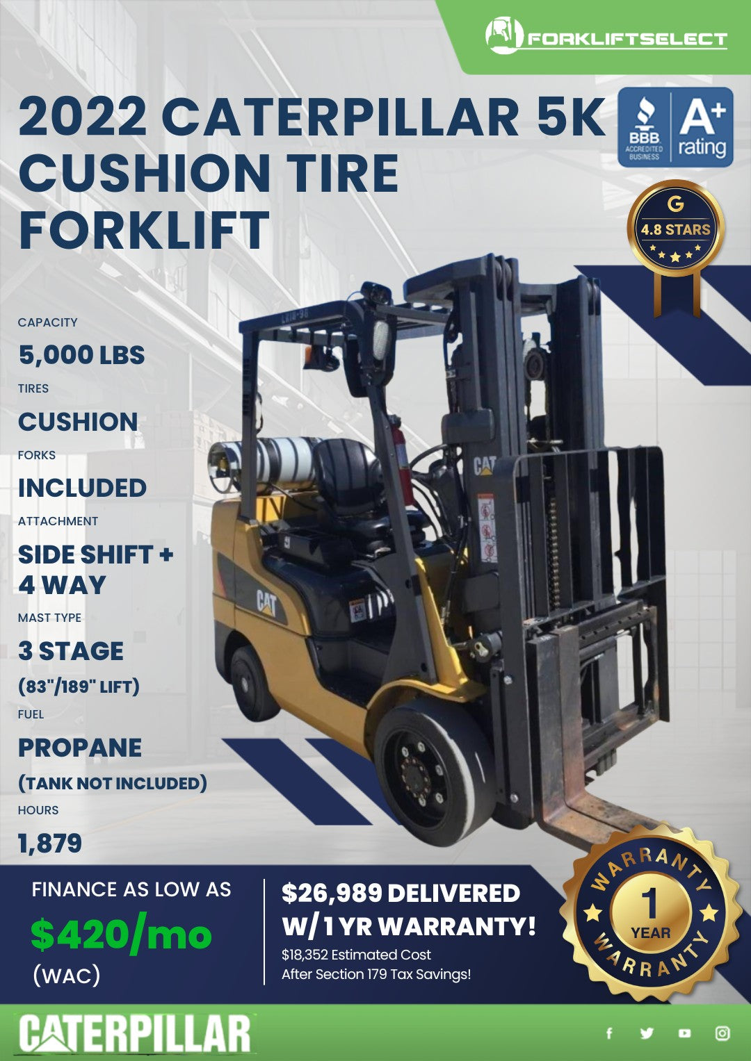 2022 Caterpillar 5K Cushion
