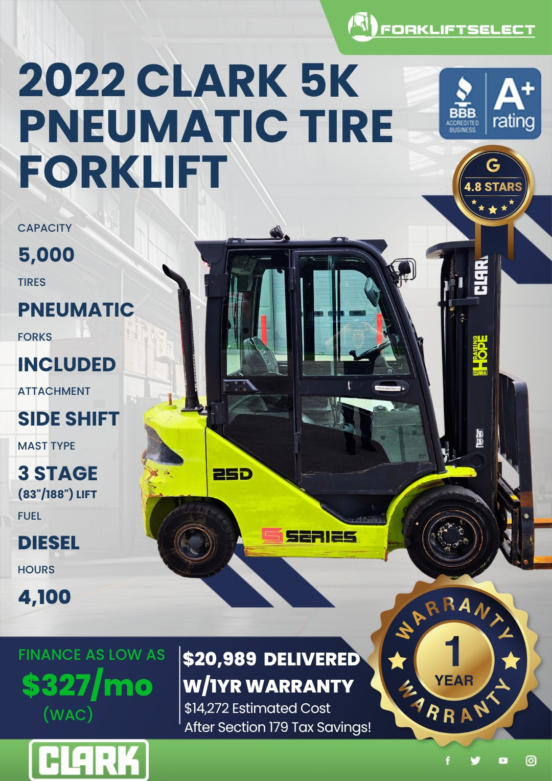 2022 Clark 5K Pneumatic