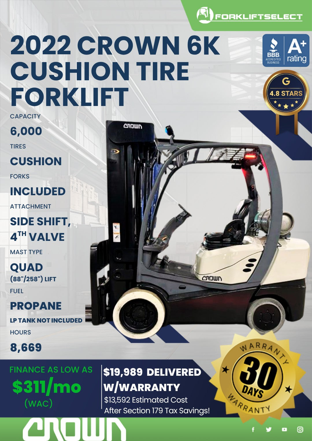 2022 Crown 6K Cushion