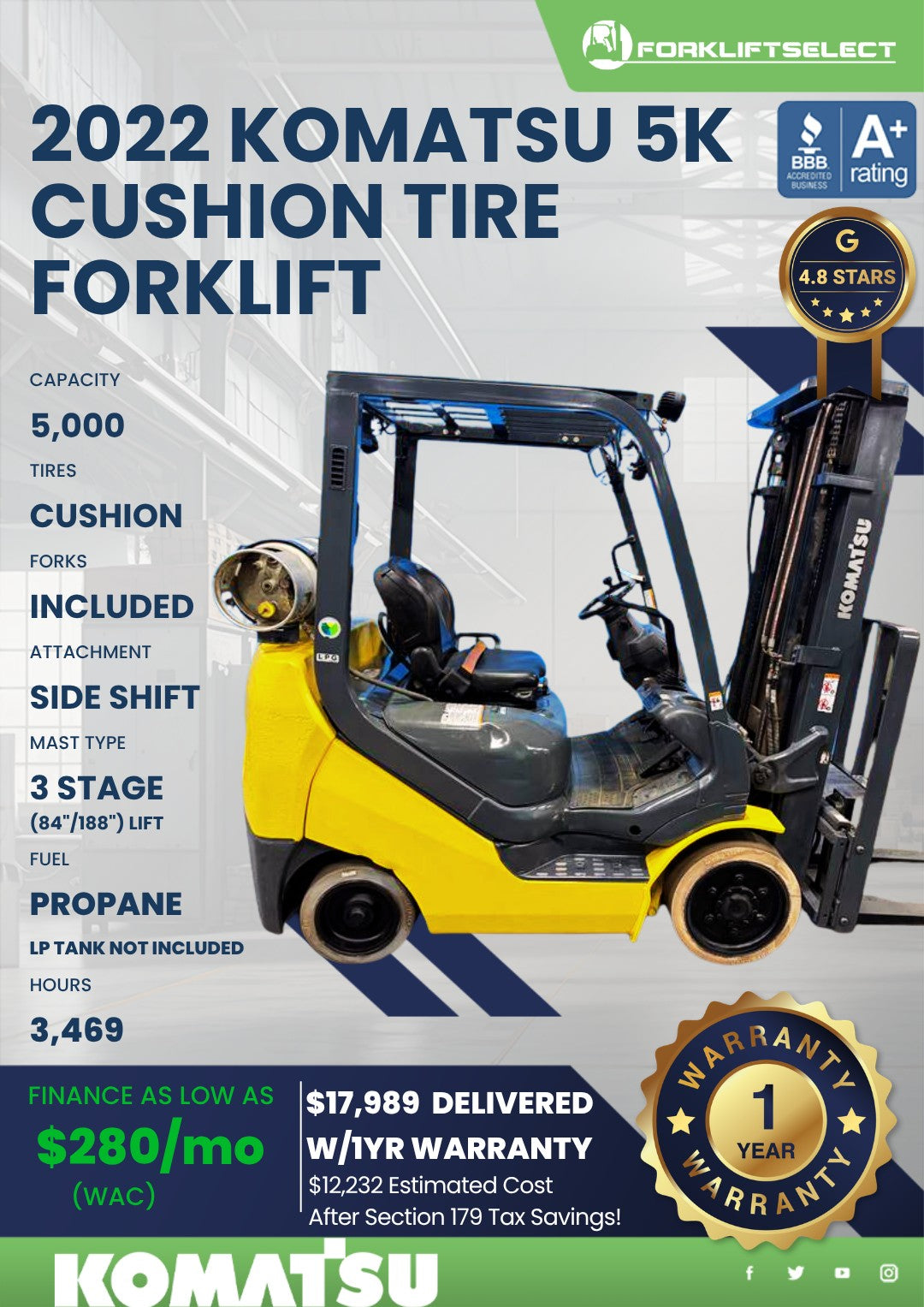 2022 Komatsu 5K Cushion