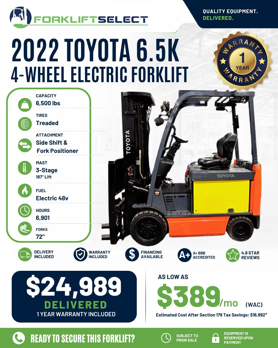 2022 Toyota 7K Pneumatic
