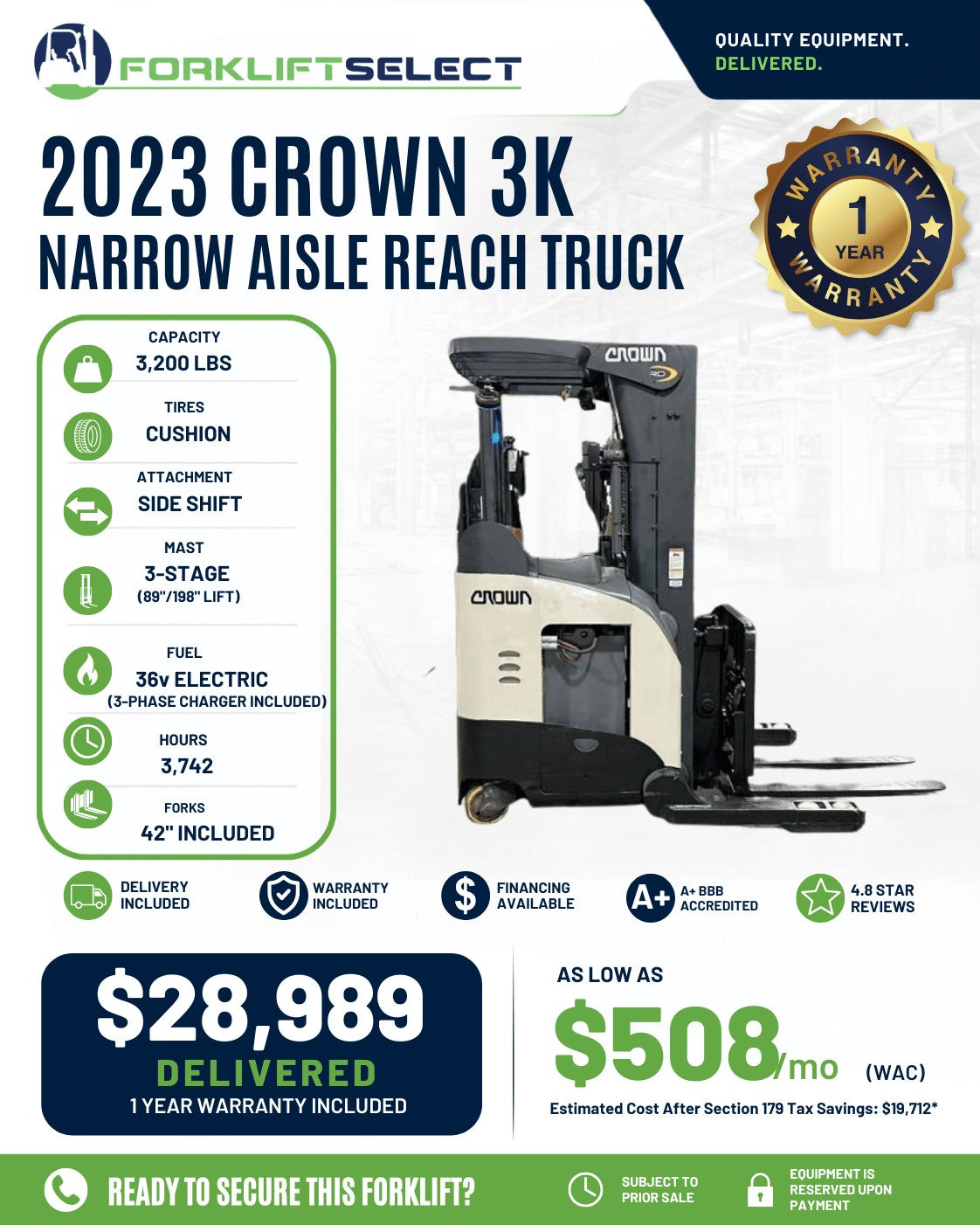 2023 Crown 3K Cushion