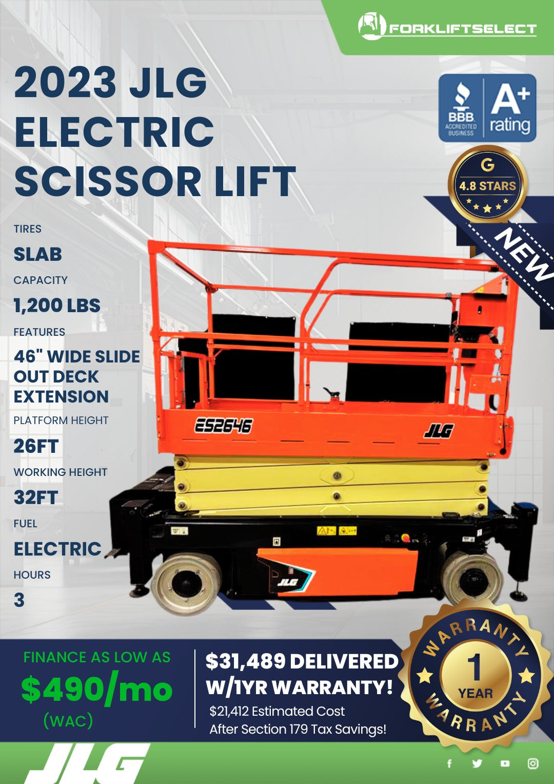 2023 JLG 1K Cushion