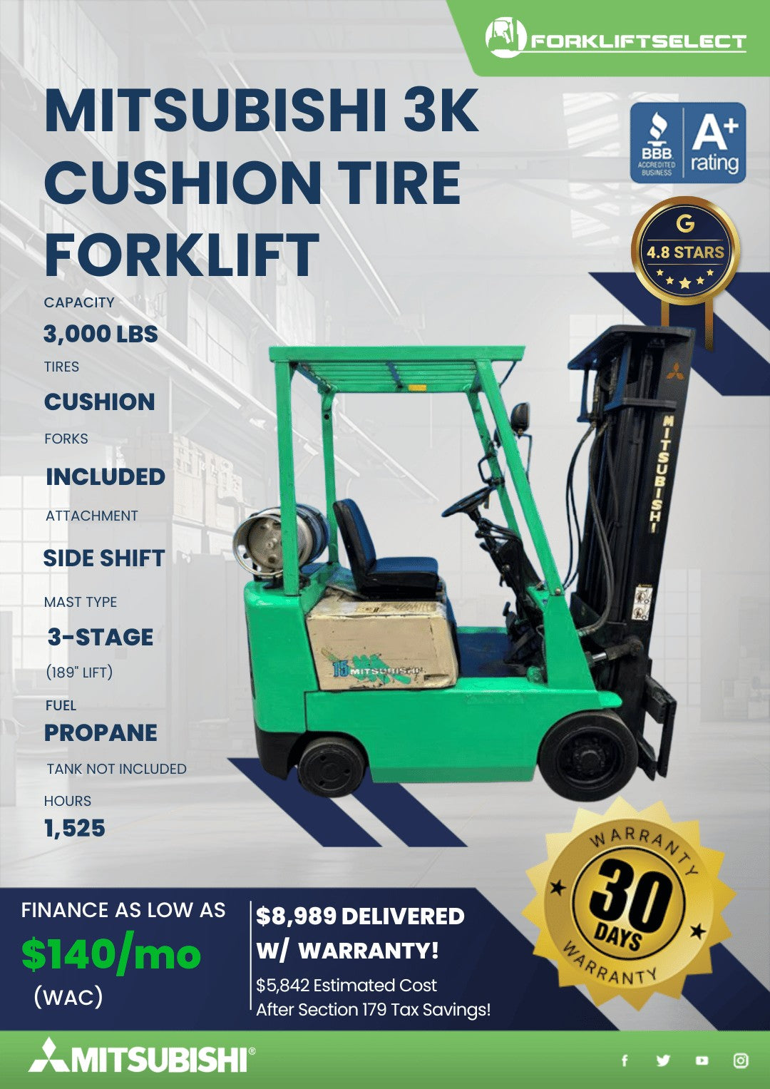 1996 Mitsubishi 3K Cushion