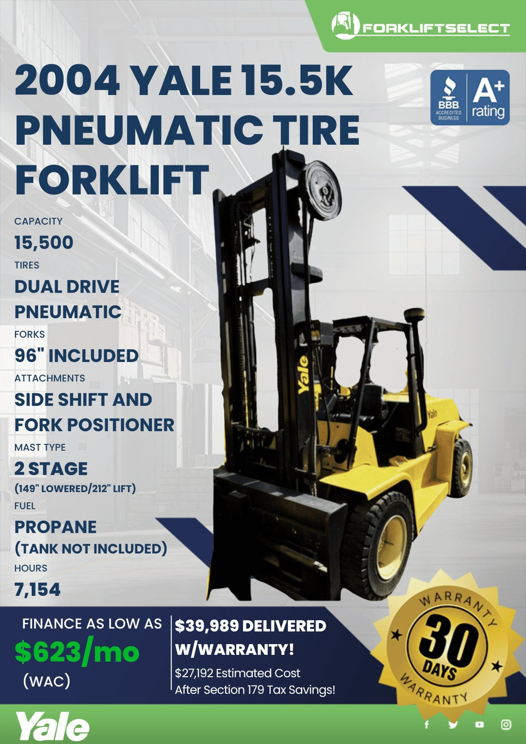 2004 Yale 16K Pneumatic