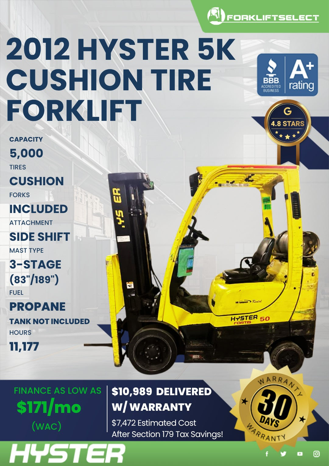 2012 Hyster 5K Cushion