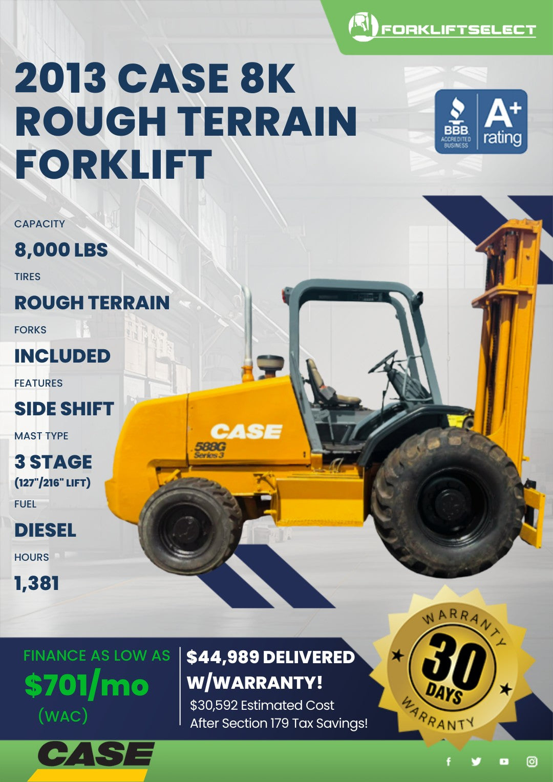 2013 Case 8K Pneumatic