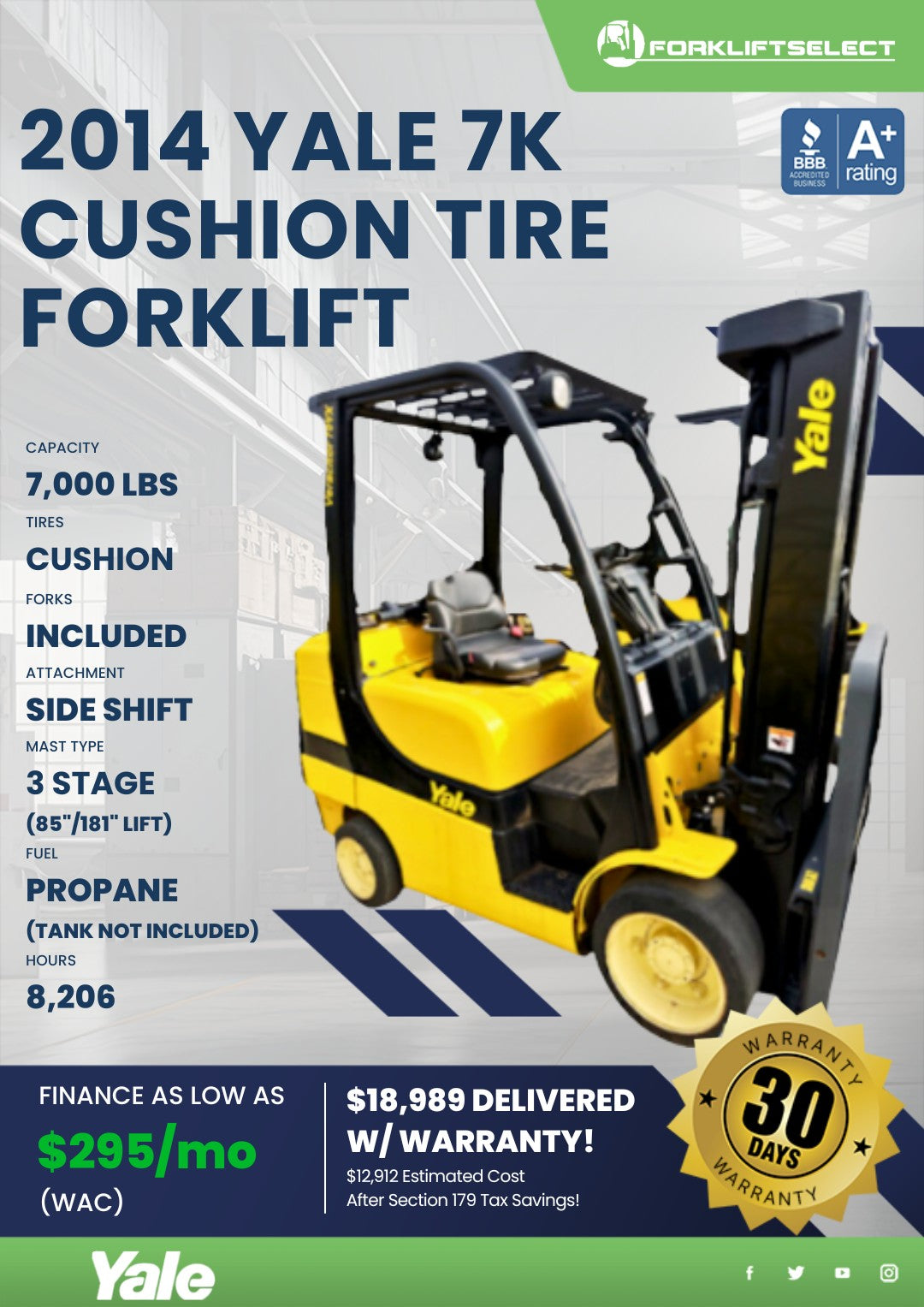 2014 Yale 7K Cushion