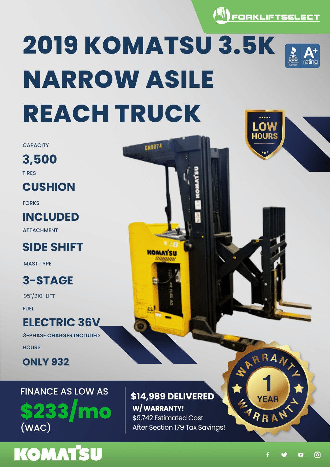 2019 Komatsu 4K Cushion
