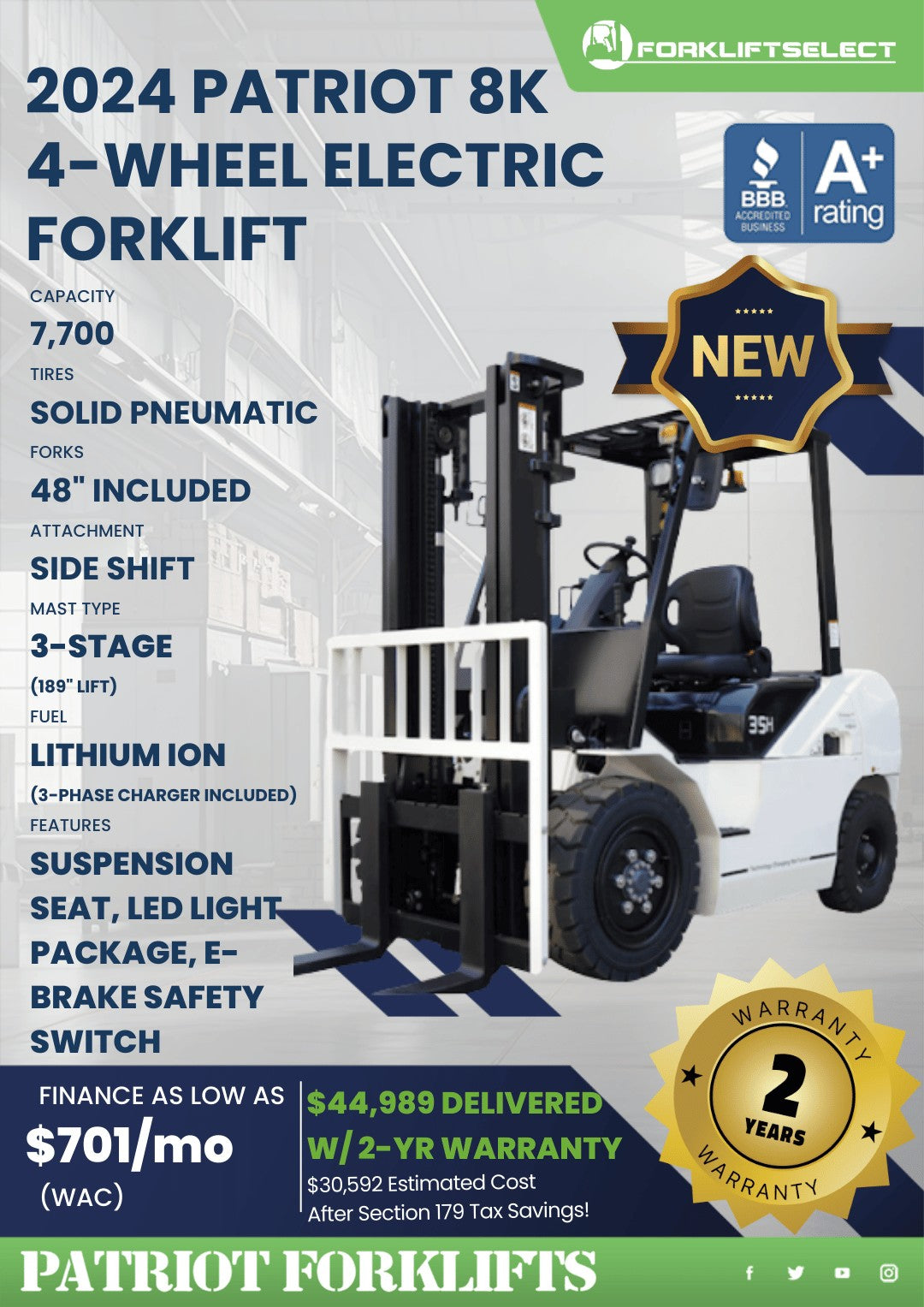 2024 Patriot 8K Pneumatic