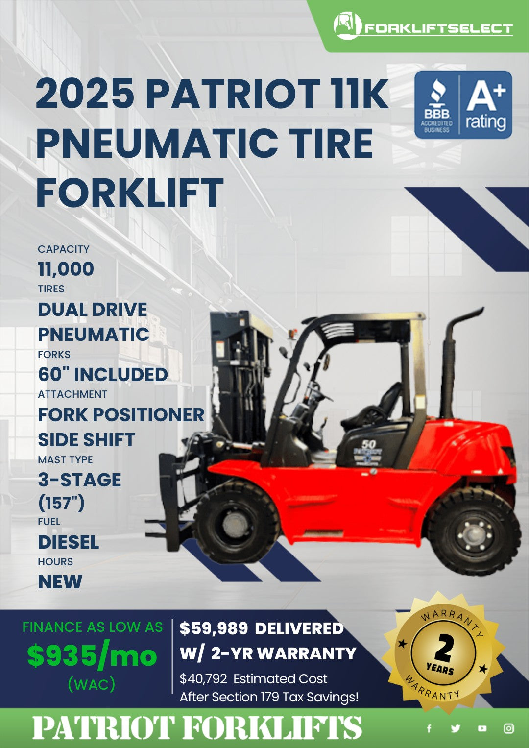 2025 Patriot 11K Pneumatic