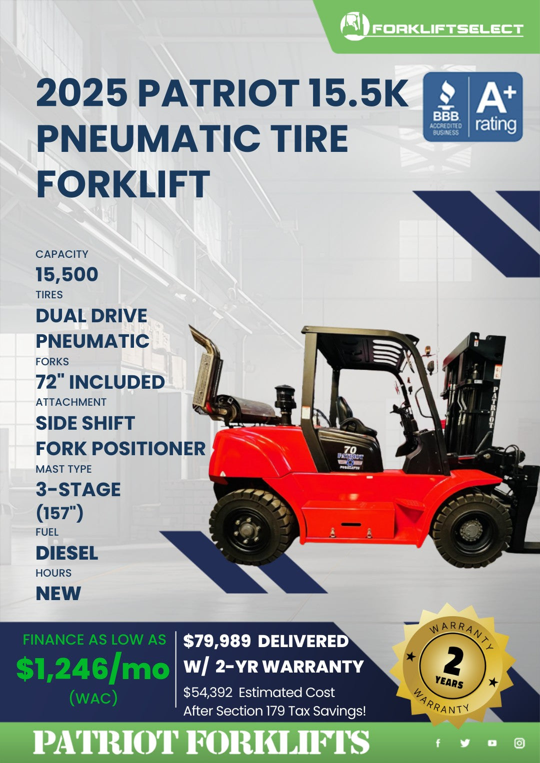 2025 Patriot 16K Pneumatic