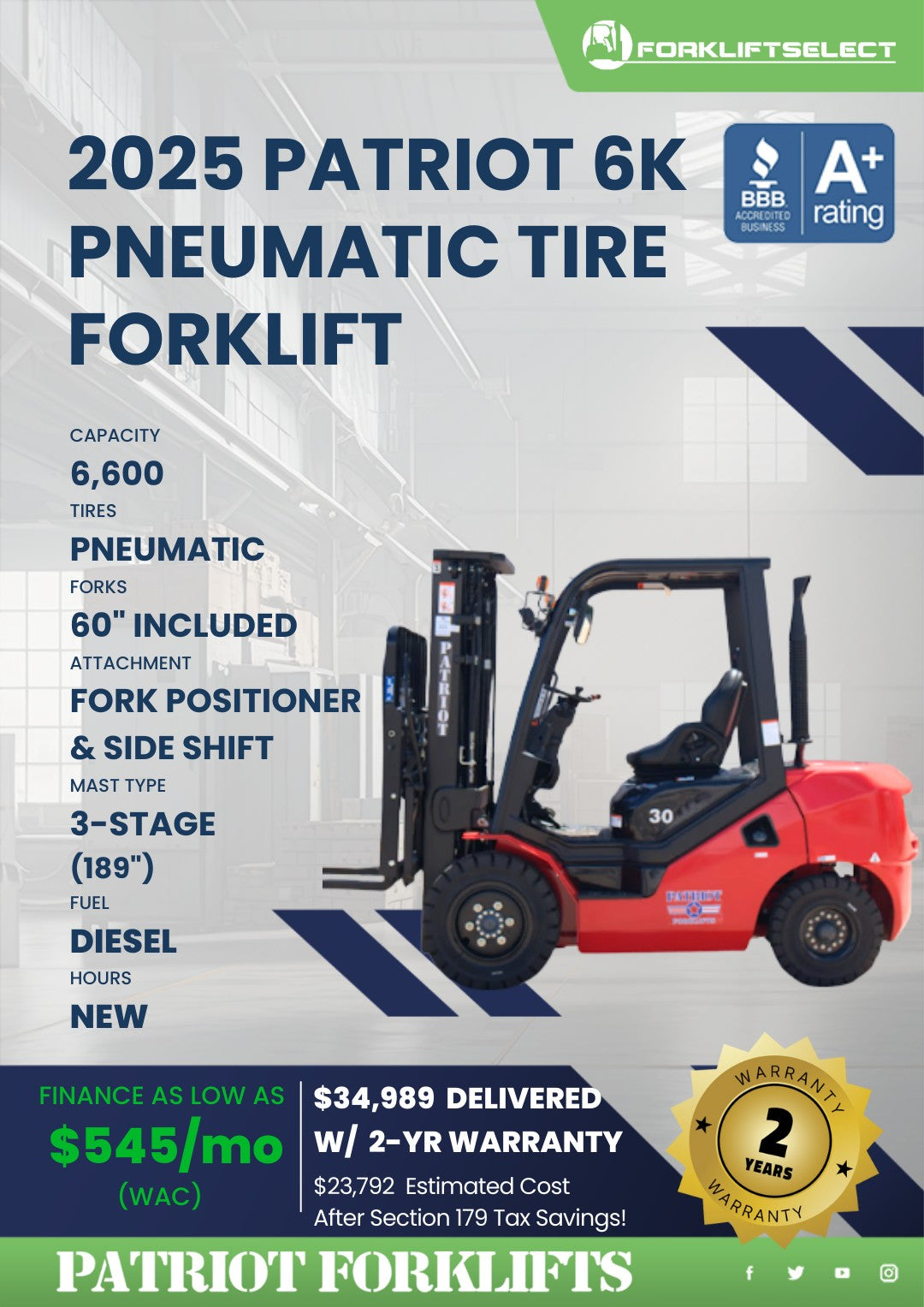 2025 Patriot 7K Pneumatic