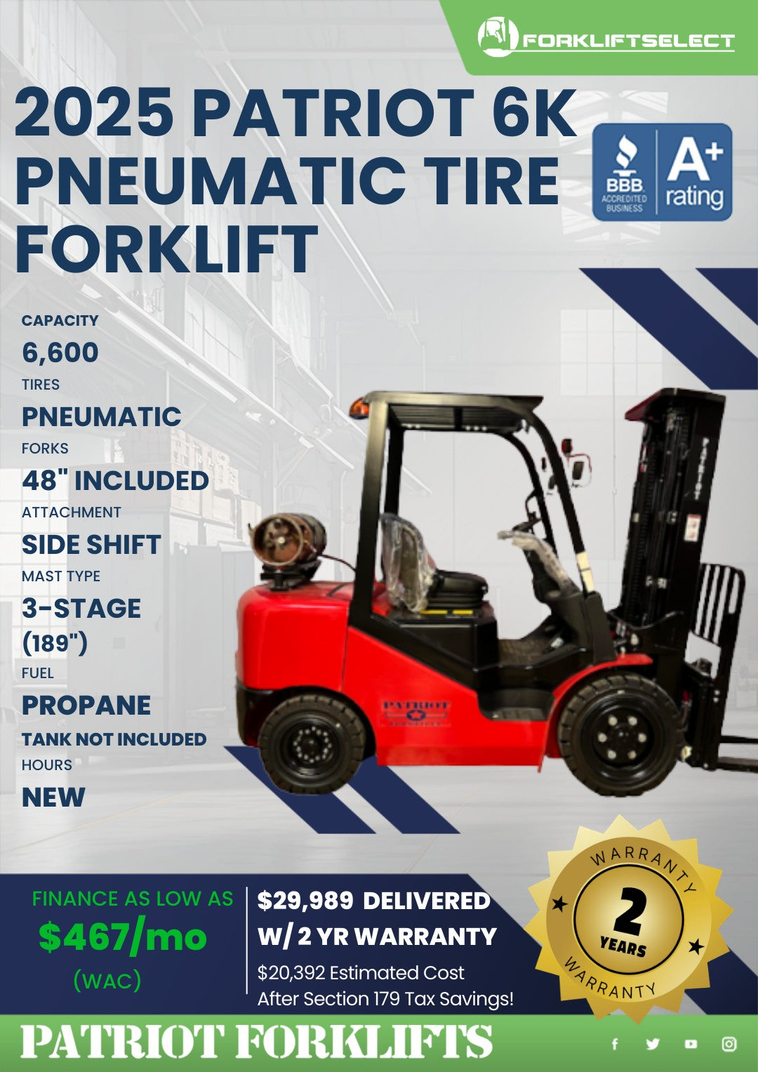 2025 Patriot 7K Pneumatic