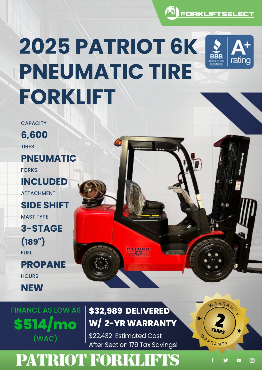 2025 Patriot 7K Pneumatic