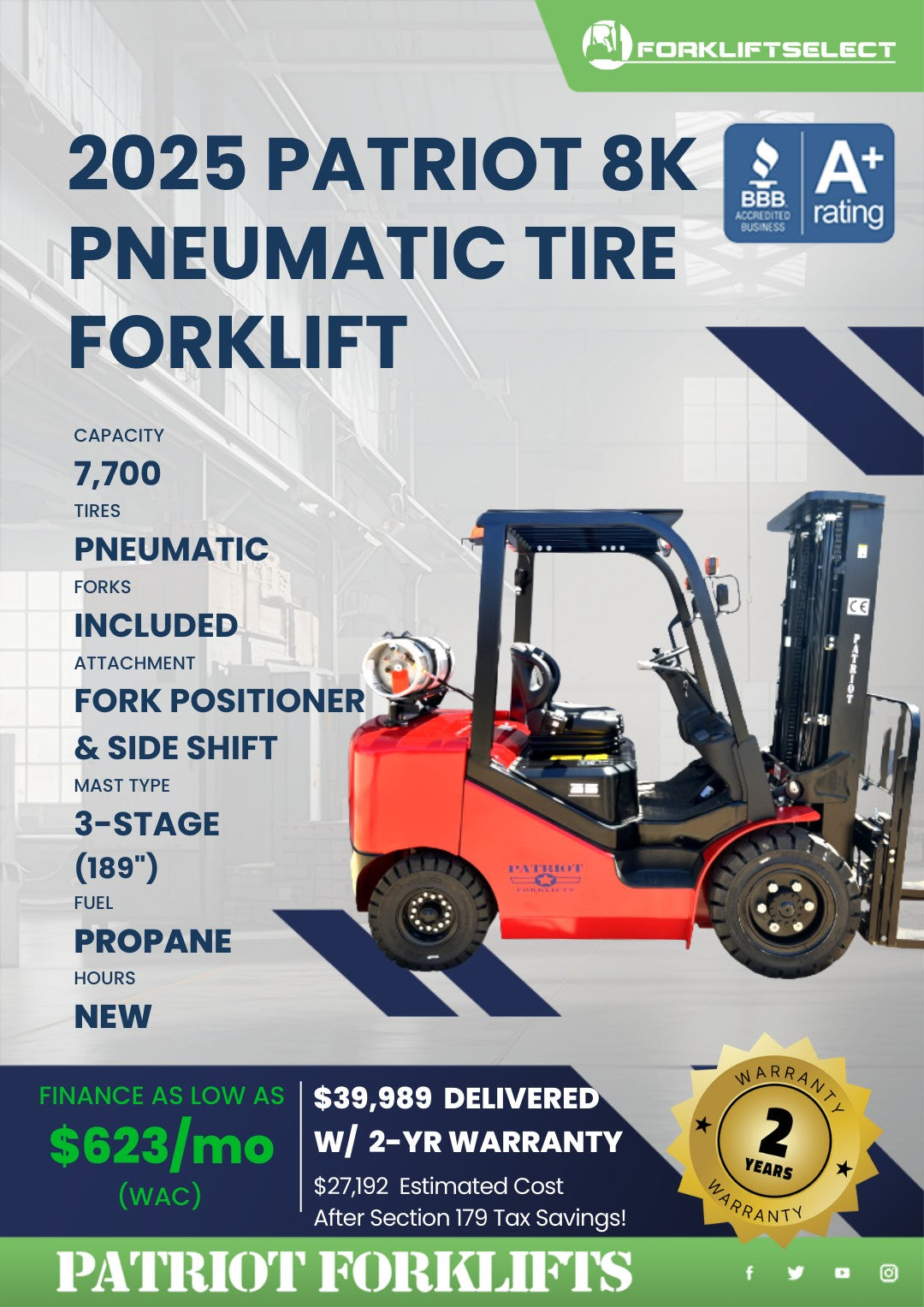 2025 Patriot 8K Pneumatic